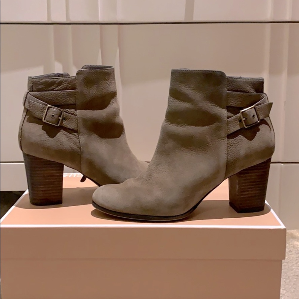 Cole Haan Taupe Leather Booties